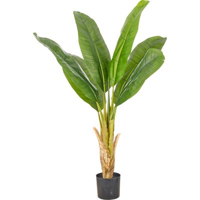 Kunstpalme CREATIV GREEN "Banane", grün, H:110cm, Obermaterial: 100% Kunststoff, Kunstpflanzen, mit naturgetreuem Blattwerk