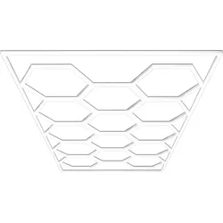 Barberpub Hexagon LED Garage Light, 68970LM 6500K Hexagon LED Beleuchtung für Werkstatt, Friseursalon, 14 Grid