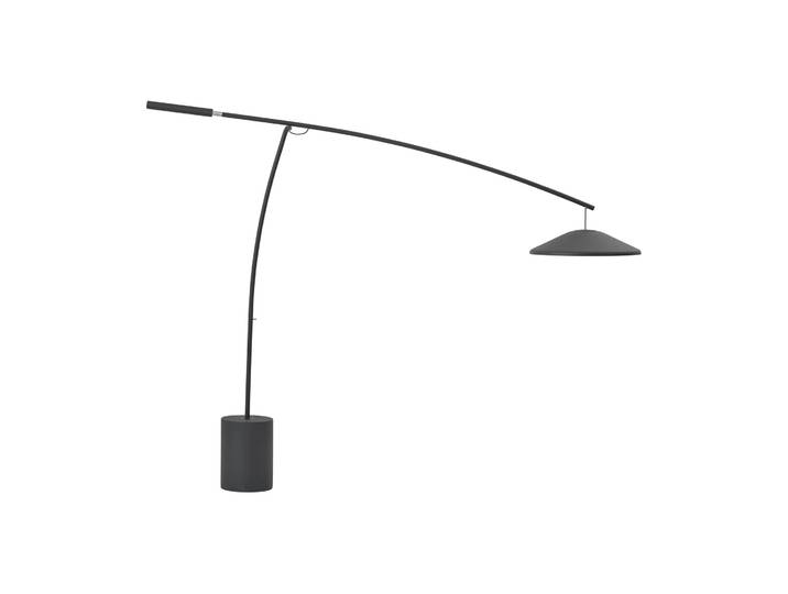Muuto Contra lampadaire Anthracite black-béton, 188 cm