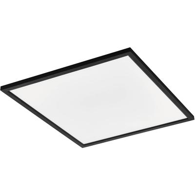EGLO Deckenleuchte "SALOBRENA-Z", schwarz, H: 5cm, 1 Stk., Leuchten, App/Sprachsteuerung Alexa, 59,5x59,5x5cm, exkl. Fernbedienung, LED Panels