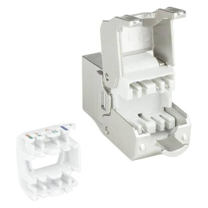ACT Keystone Jack RJ45 CAT6A Shielded toolless with shutter (TD6525)