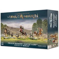 Games Workshop Warhammer Middle Earth - Frealaf Hildeson, Olwyn & Lief, Heros du Rohan (Kunststoff)
