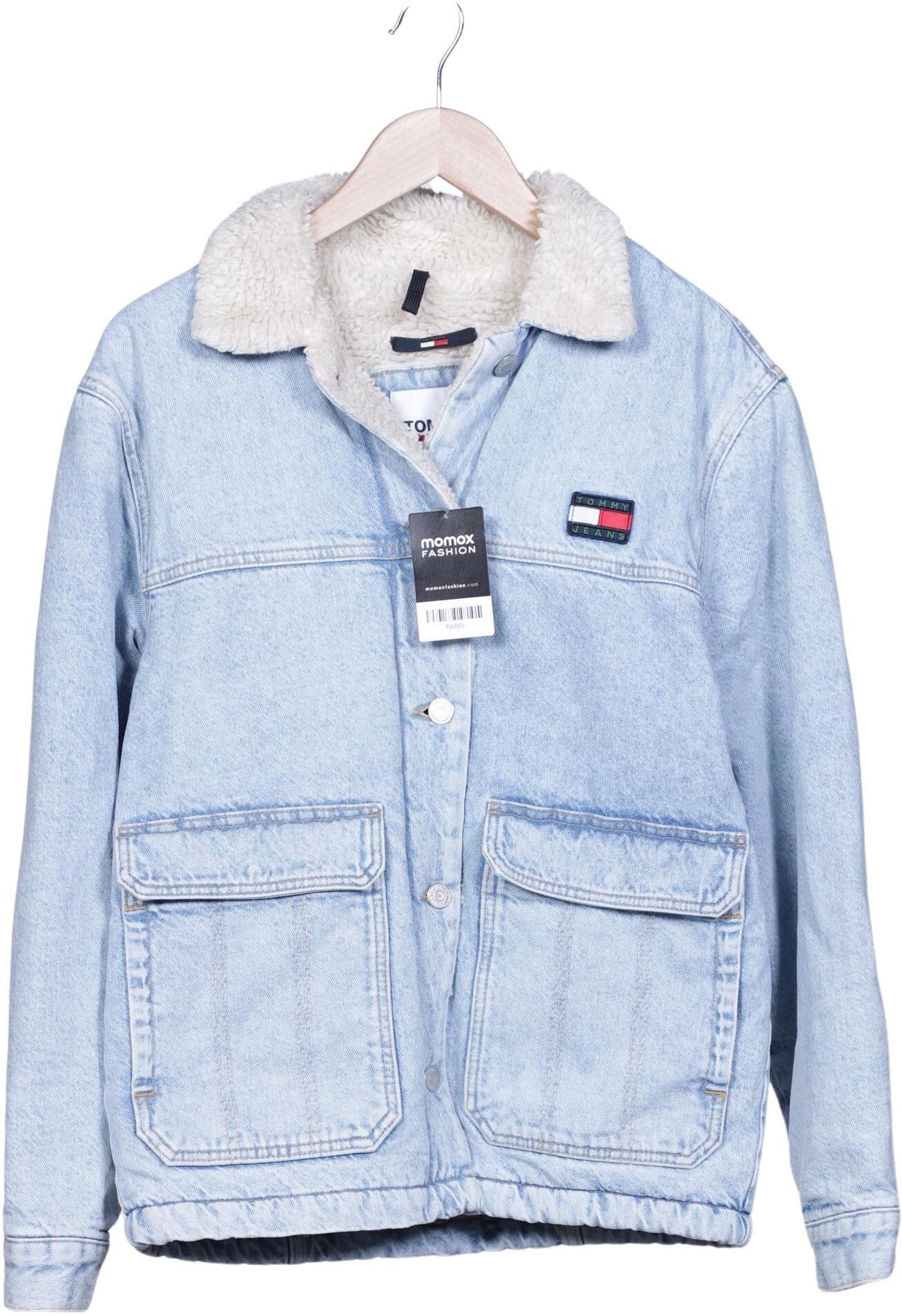 Tommy Jeans Damen Jacke, Hellblau, Gr. XS, kein / Etikett - Second Hand
