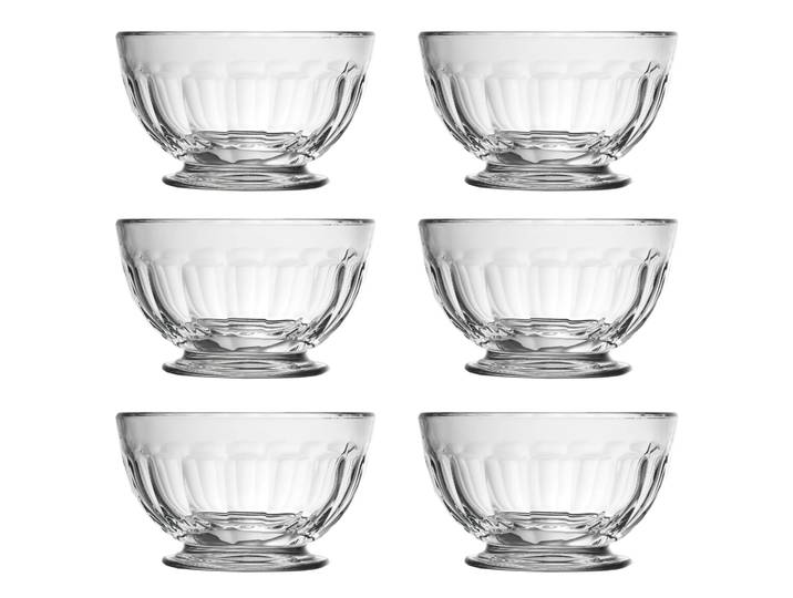 La Rochère Bol à dessert Perigord sur pied 50 cl, lot de 6 Transparent