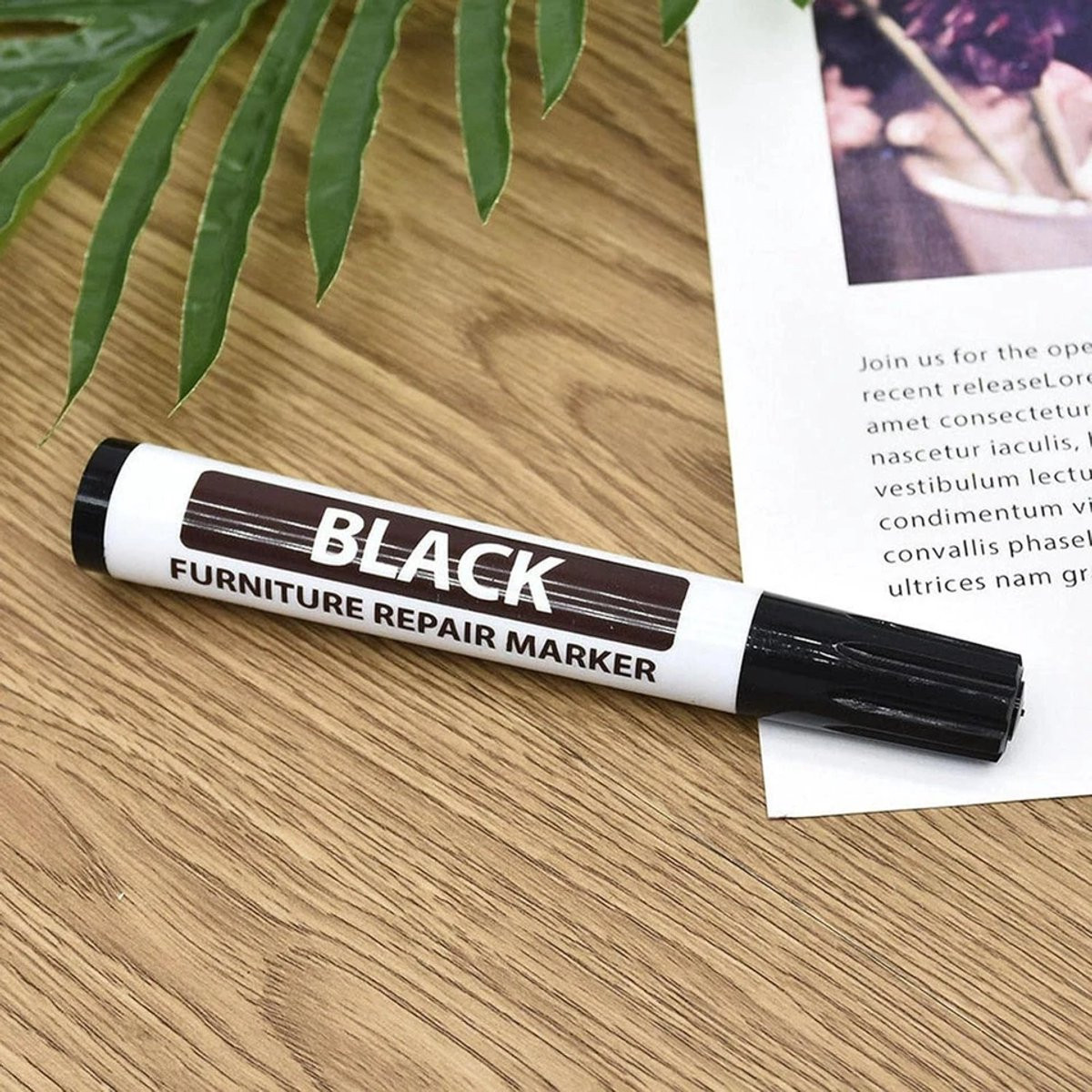 Meubel Reparatie Stift Zwart voor Hout en Laminaat