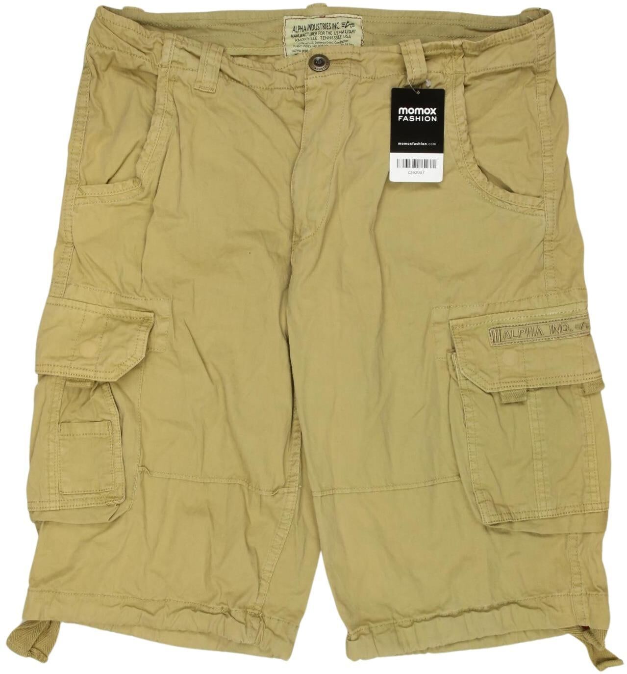 Alpha industries Herren Shorts, Beige, Gr. W33, Baumwolle - Second Hand