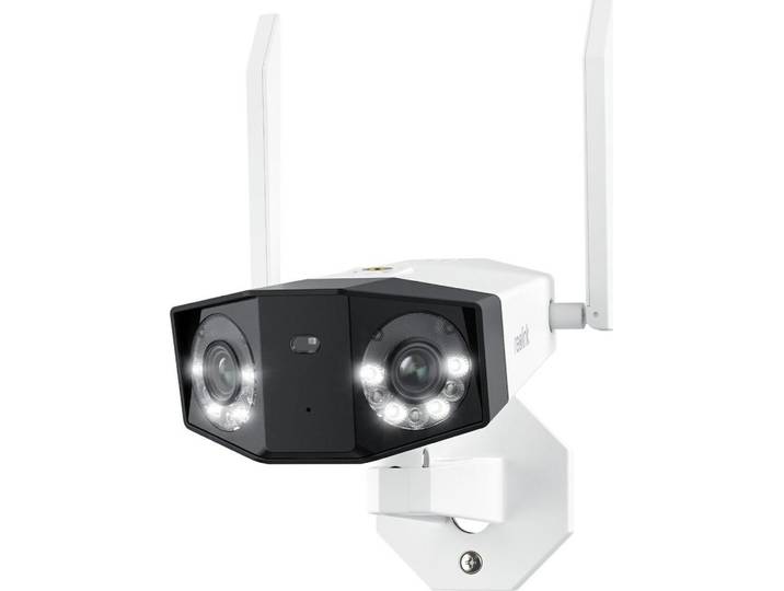 Reolink Duo Series W730 - Caméra Wi-Fi extérieure 4K\, double objectif\, vue panoramique à 180°\, détection des personnes/véhicules/animaux