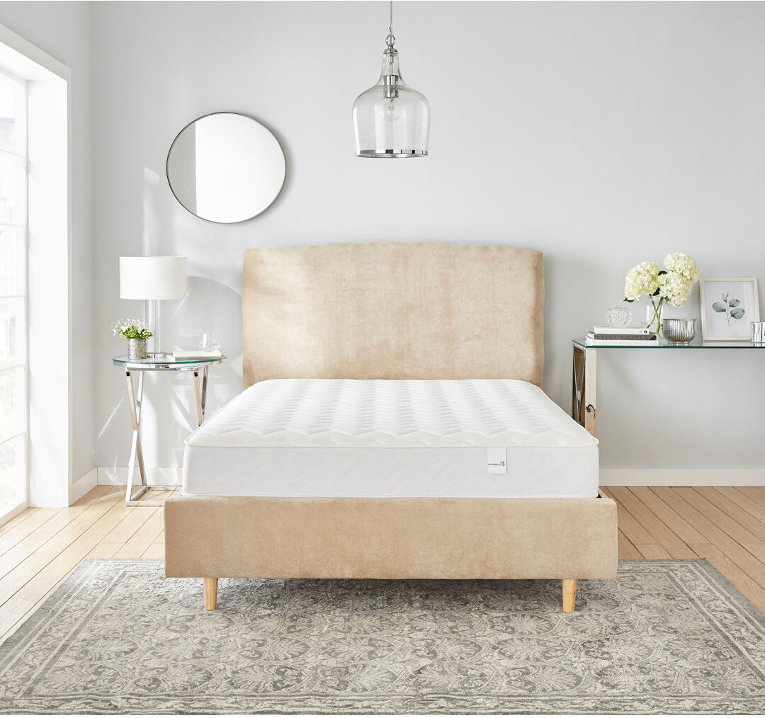 Symple Stuff Bolen Starlight Open Coil Cool Blue Memory Spring Mattress Kingsize (5')