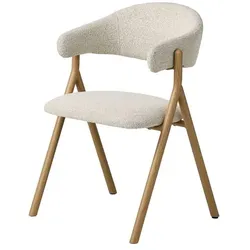 2er-Set Stuhl Frances Stoff Beige Natur