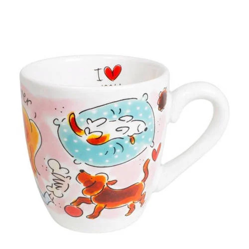 Blond Amsterdam mok Dog lover 200 ml Ø8 cm