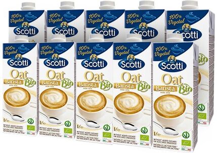 Riso Scotti Bebida de Avena Sin Azúcar Barista Bio 10 uds x 1 l