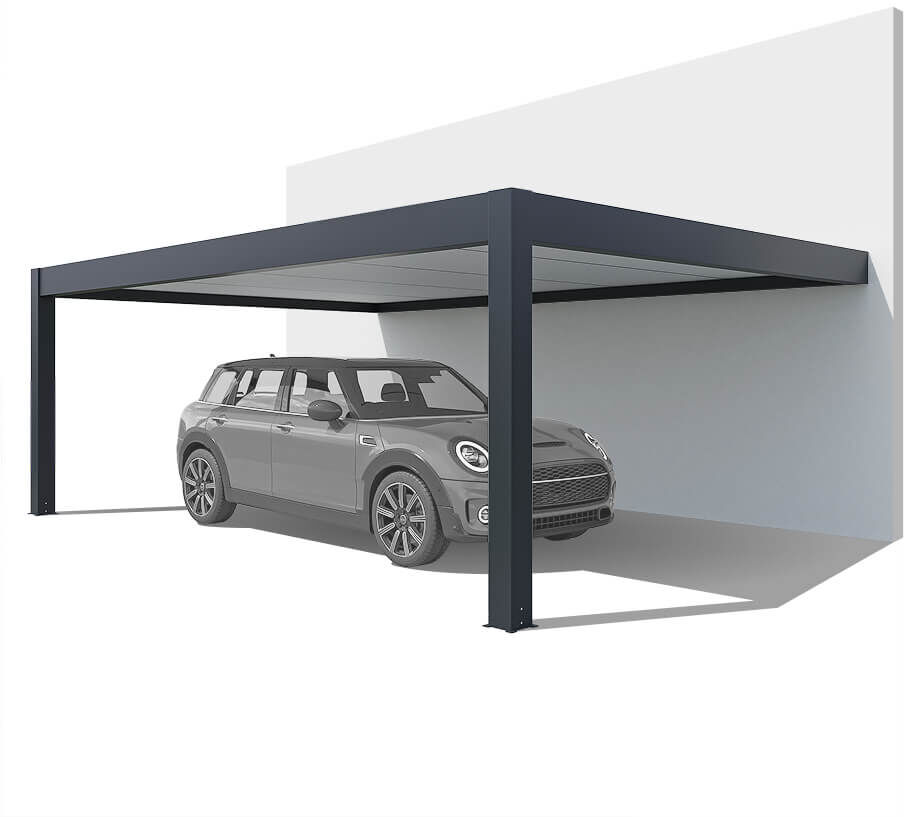 fenetre24.com Carport 4x6 m en aluminium – Grande protection extérieure
