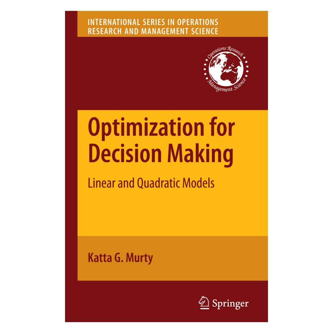 Springer Optimization for Decision Making (Englisch, Softcover, Katta G. Murty) (55426621)