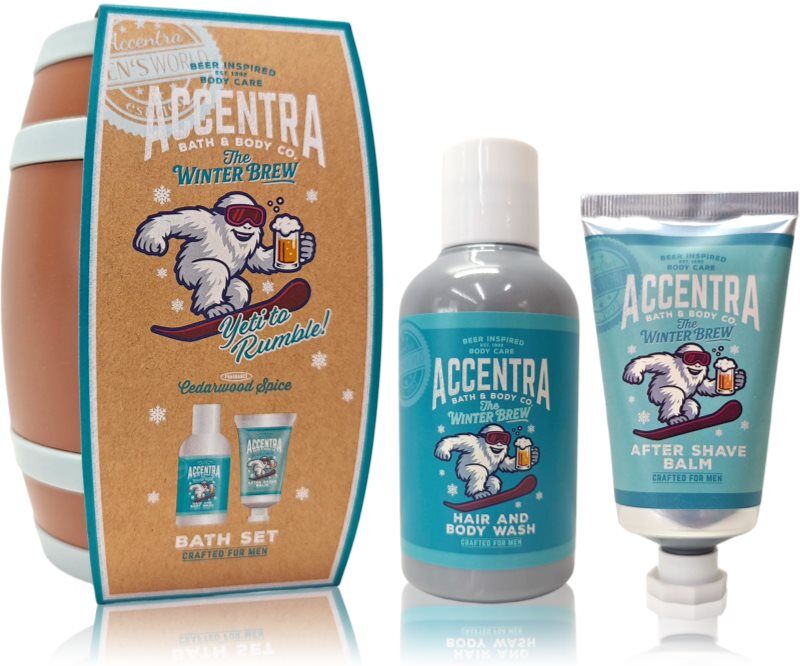 Accentra The Winter Brew Bath Set coffret cadeau pour homme 1 pcs