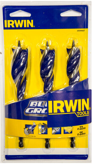 Irwin Jeu de forets hélicoïdaux bois 3 pièces ; Irwin Tools (10506627)