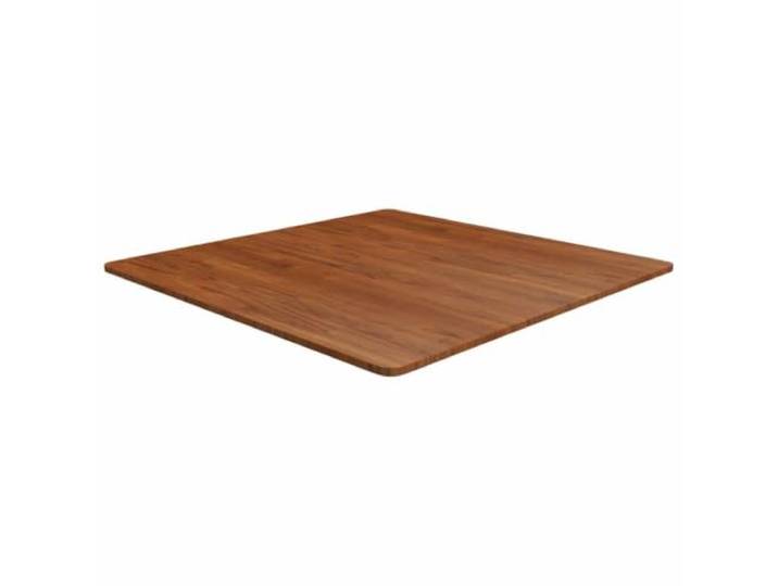 GHVBNMF Tischplatte Massivholz Eiche 90x90x1,5 cm Quadratisch Dunkelbraun Dunkles Echtholz für Esszimmer und Büro, sofort einsetzbare Ersatzplatte für individuelle Untergestelle.