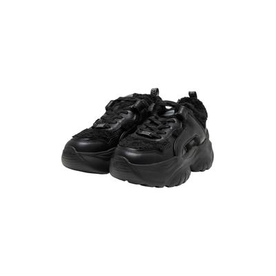 Sneaker BUFFALO "Buffalo BLISS WARM", Damen, Gr. 36, schwarz, Polyurethan, unifarben, Schuhe Sneaker