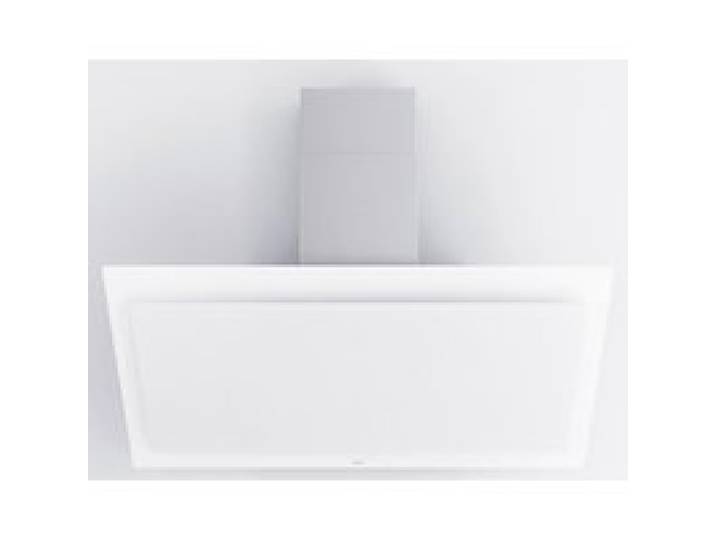 Novy - hotte décorative inclinée 120cm 808m3-h verre blanc - 7841