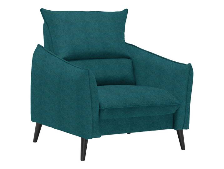 Carryhome Sessel, Petrol, Holz, Kiefer, massiv, Füllung: Silikon, 96x98x100 cm, Stoffauswahl, Wohnzimmer, Sessel, Sonstige Sessel