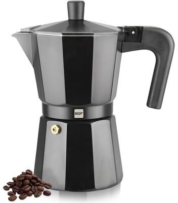 Magefesa Kenia Noir Aluminum Stovetop Espresso Maker