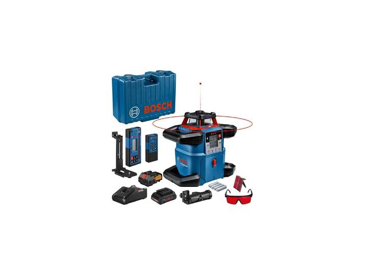 Rotationslaser BOSCH PROFESSIONAL GRL 600 CHV, Kit, 600 m , blau (grau), Lasermessgeräte, Rotationslaser