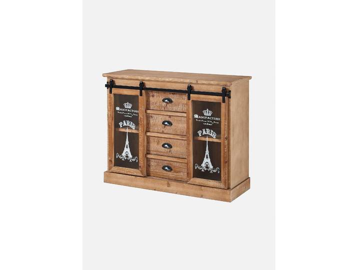 bonprix Sideboard, 78x100x35 cm, Sideboard mit Aufdruck, beige