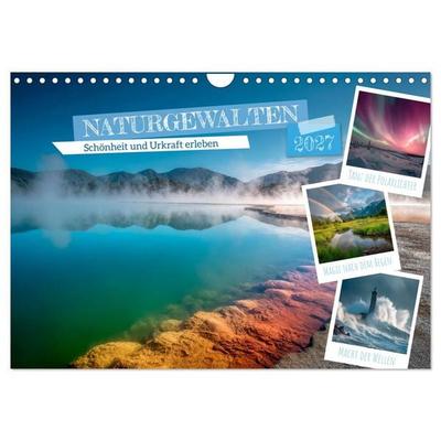 Naturgewalten - Schönheit und Urkraft erleben (Wandkalender 2027 DIN A4 quer), CALVENDO Monatskalender