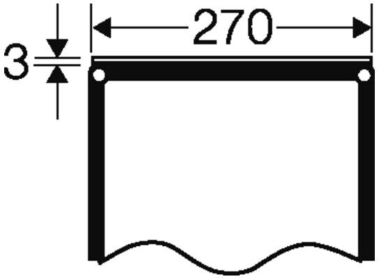 Hensel Plaque de fermeture 270 mm FP VP 27 (68000065)