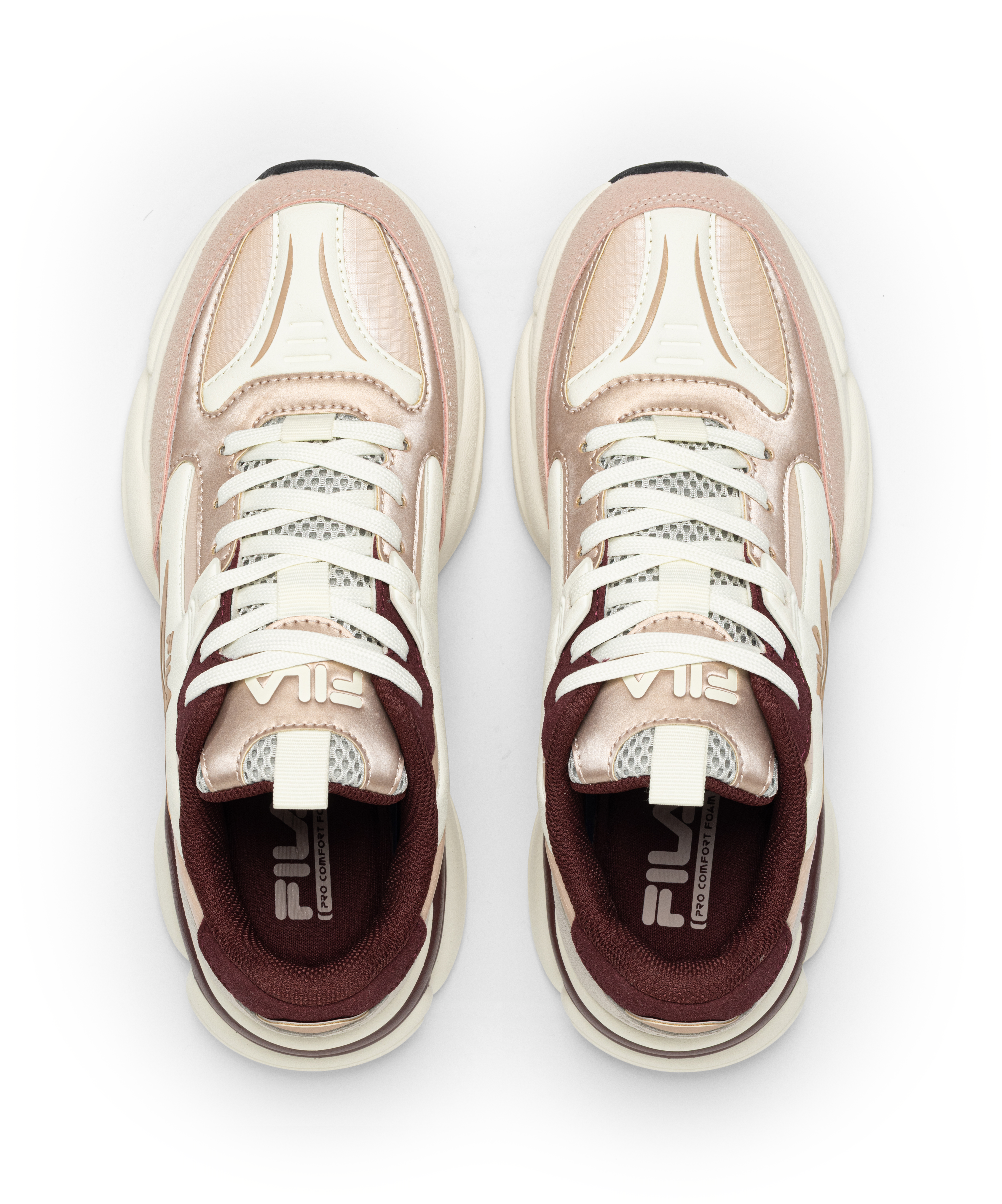 Sneaker FILA "RECADE WMN", Damen, Gr. 38, rosa (mauve chalk, tawny port), Synthetik, Textil, Schuhe Sneaker mauve chalk, tawny port 38