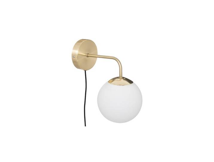 Applique murale Bistrot SDIR - Globe Blanc Opalin