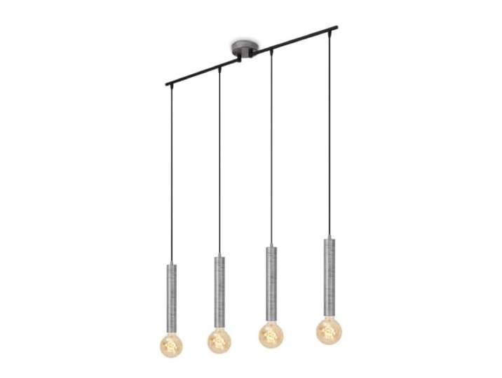 BRILONER Leuchten – Pendelleuchte retro, Pendellampe, vintage, Hängelampe, Esszimmerlampe, E27 Fassung, Silver-Crafted, 850x100x1100 mm (LxBxH)
