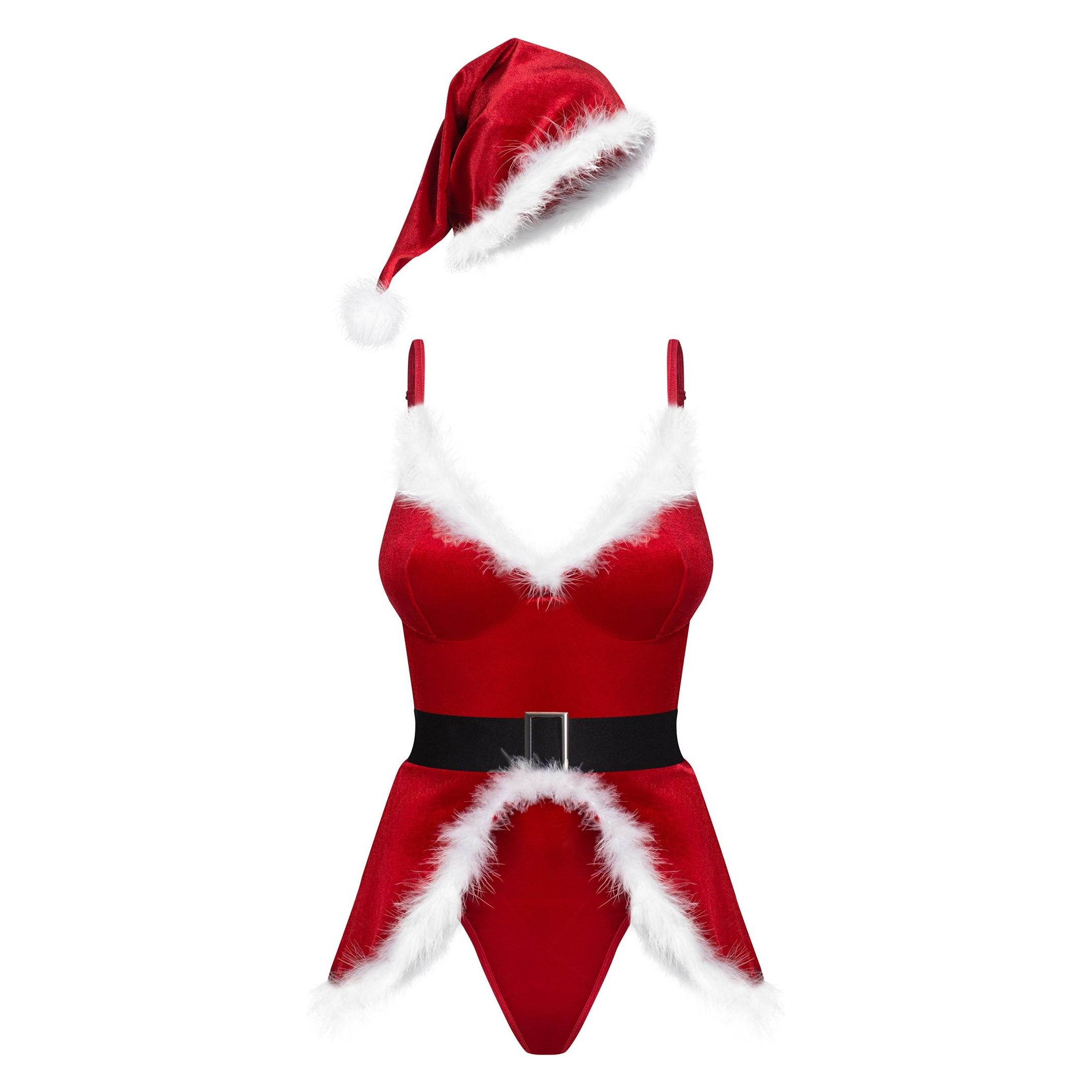 Obsessive Hot Santa kostium 3-częściowy S/M (M, S) (5901688270233)