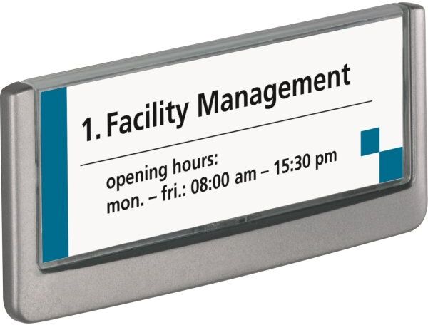 Durable Click Sign Skilt   149x52,5 Mm