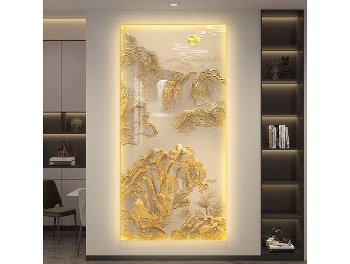 Applique murale LED « Soleil éclatant sur Jinshan » pour décoration intérieure