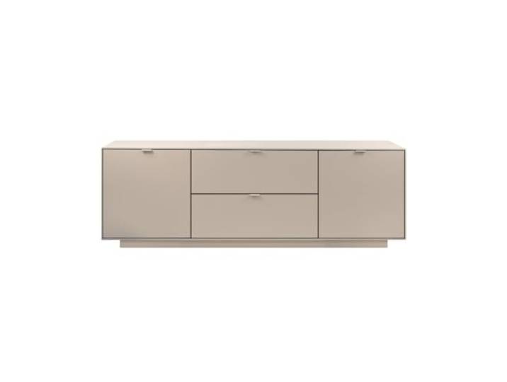 Calicosy TV-Schrank, 2 Türen, 2 Klappen, sandfarben, Länge 185 cm, Vika