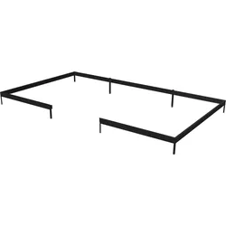 Juliana Stahlfundament schwarz für Gewächshaus Jubii - 15,1 m2