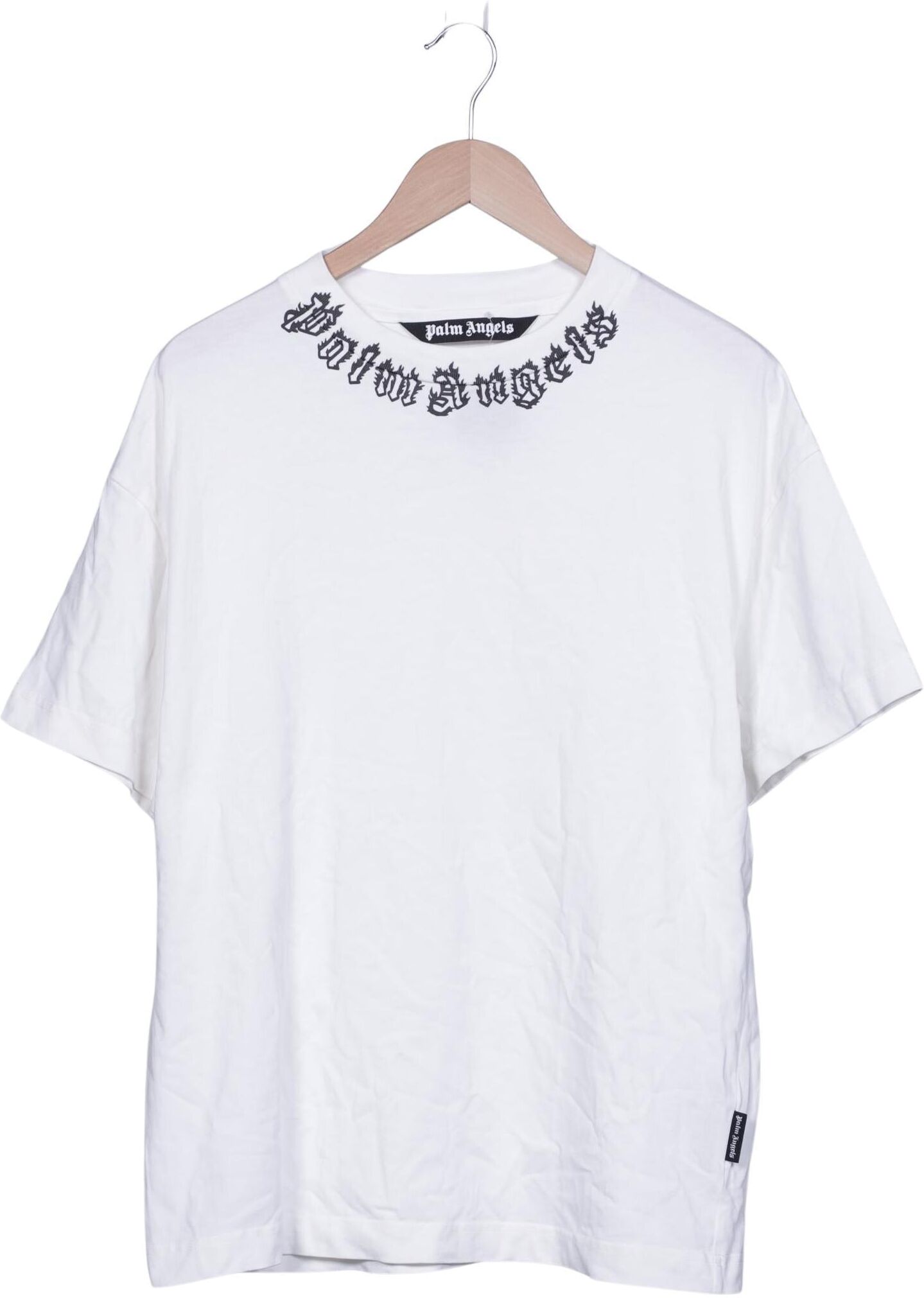 Palm Angels Herren T-Shirt, Weiß, Gr. L, kein / Etikett - Second Hand