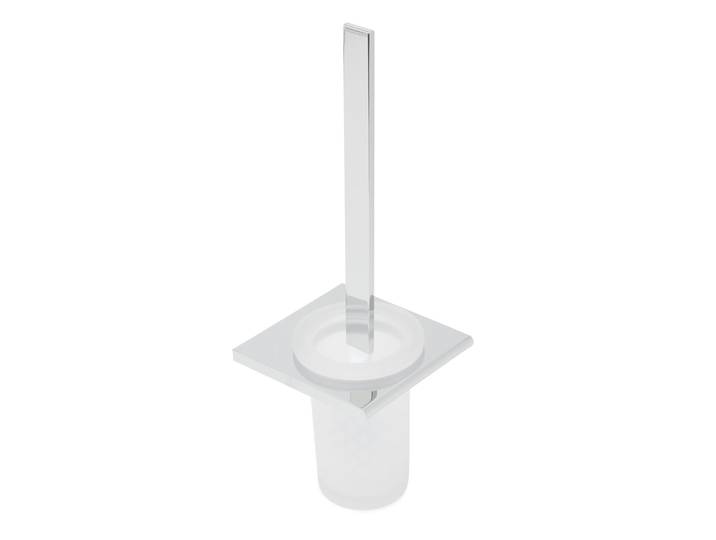 Evolution R Brosse WC en Verre avec support mural en Aluminium (SATDEVOR37)