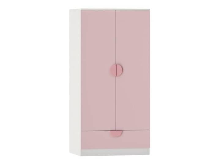 Helloshop26 Schrank Regal Regal Schrank Aufbewahrung für Kinder 123 x 60 x 40 cm weiß rosa 03_0008923
