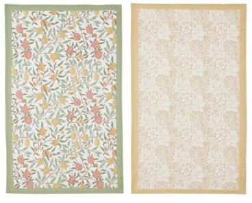 Spode Portmeirion Morris & Co Tea Towels, Set of 2 - 25.2 x 17.7 in