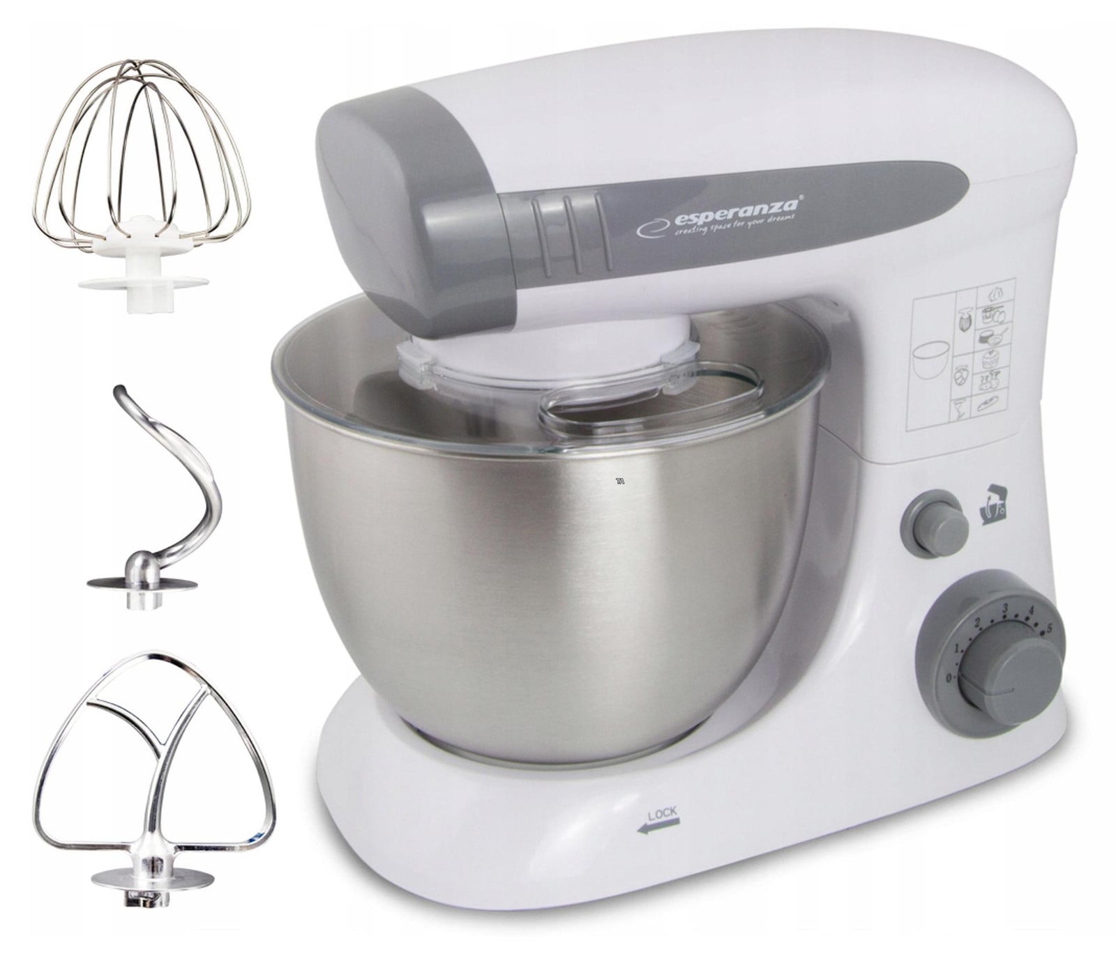 Esperanza Universal keukenmachine kookassistent 800 W 4 liter