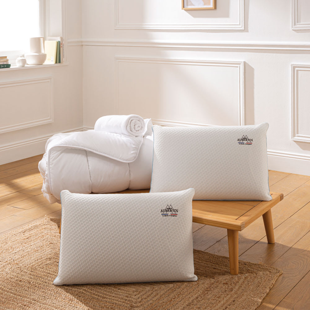 Maison Aubertin Pack accessoires literie 90x190 Blanc 190x5x90cm