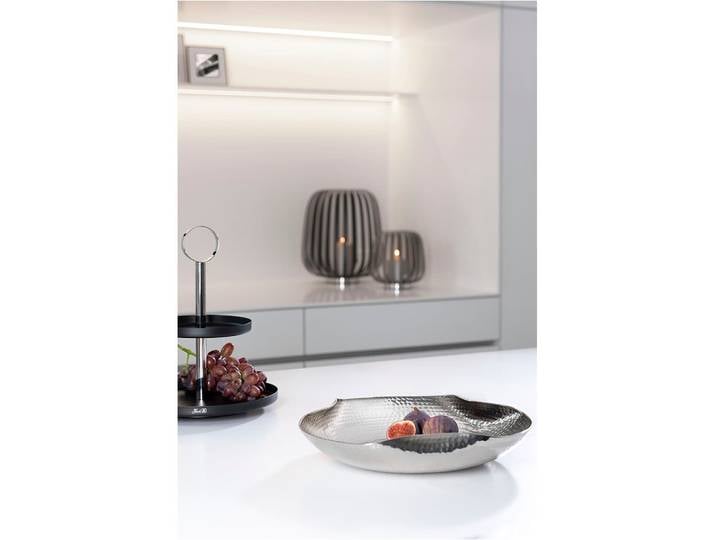 Dekoschale FINK SHADOW, Schale , silber (silberfarben), Aluminium, Dekoschalen, Dekoschale