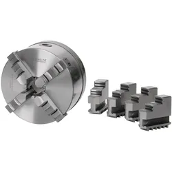 Optimum Vierbacken-Drehfutter Guss Camlock Ø200mm DIN ISO 702-2 Nr.5 zentr.spann...