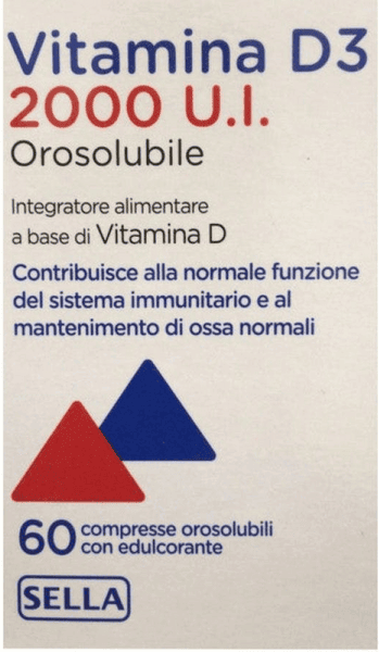 Sella Vitamina D3 2000ui Orosolubile 60 Compresse