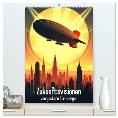 Zukunftsvisionen von gestern für morgen (hochwertiger Premium Wandkalender 2027 DIN A2 hoch), Kunstdruck in Hochglanz