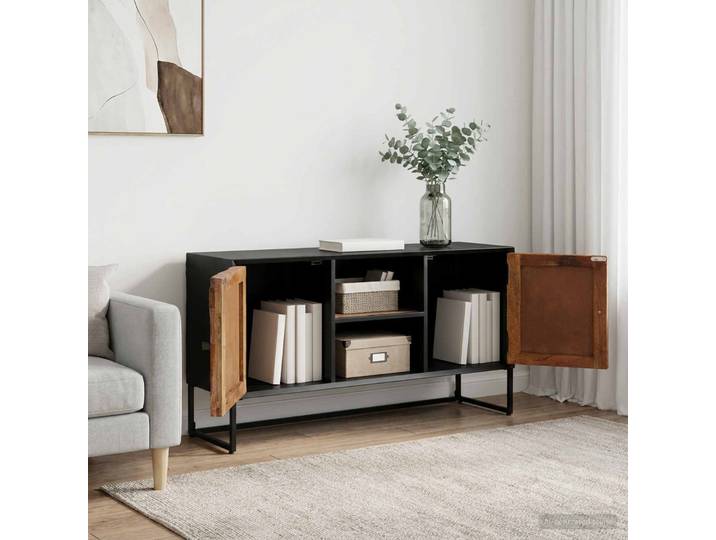 vidaXL Sideboard 105 x 30 x 55 cm Massiv Holz und engineered Wood