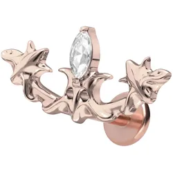 Titan Labret mit Innengewinde GOTISCHES DESIGN