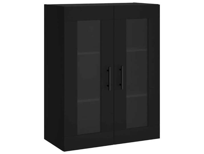 ABOTT@Cabinet de salon/chambre/Cuisine - KENNETH - Armoire murale noir 69 5x34x90cm - 521917