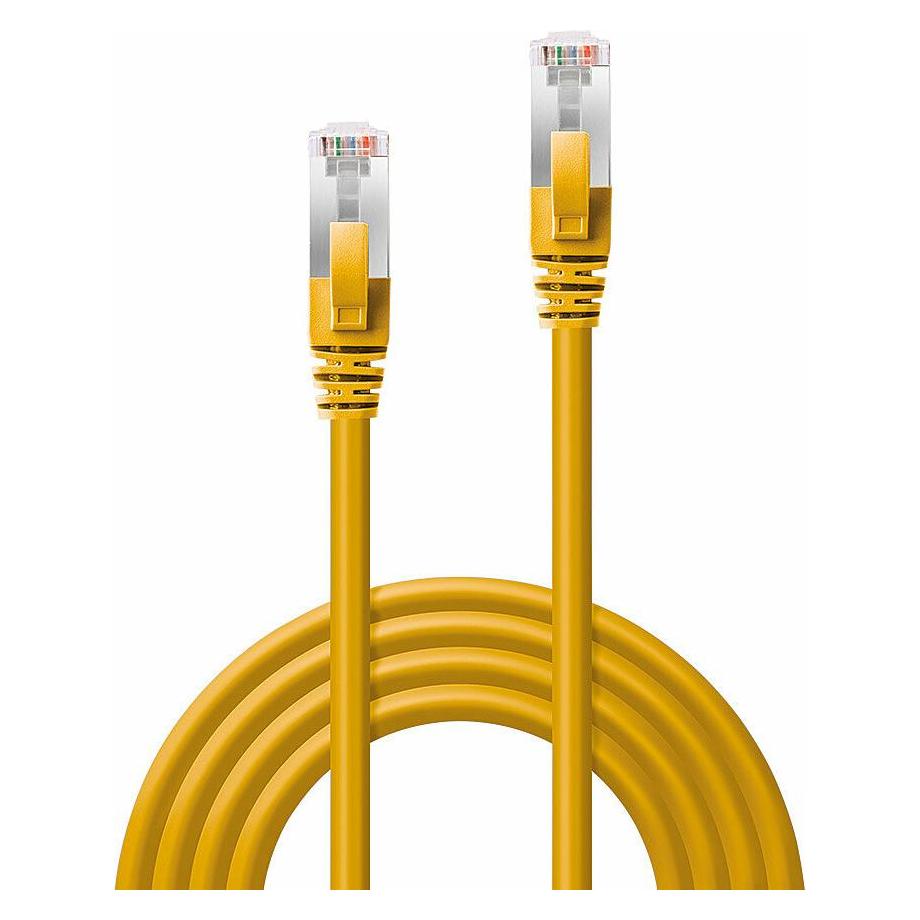 Lindy 1m Cat.6 S/FTP LSZH Kabel, gelb RJ45 Stecker, 250MHz, Kupfer (S/FTP, CAT6, 1 m) (45981)